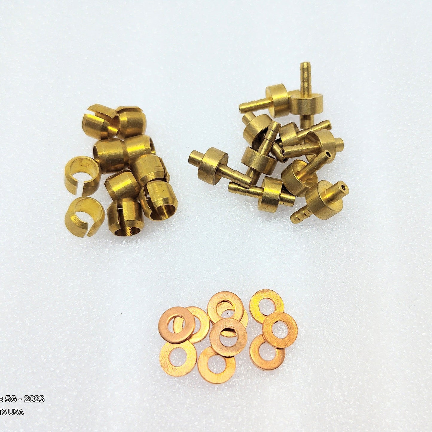 Brass Olive Barb Insert Hydraulic Hose Compression Fittings For Hope Brakes
