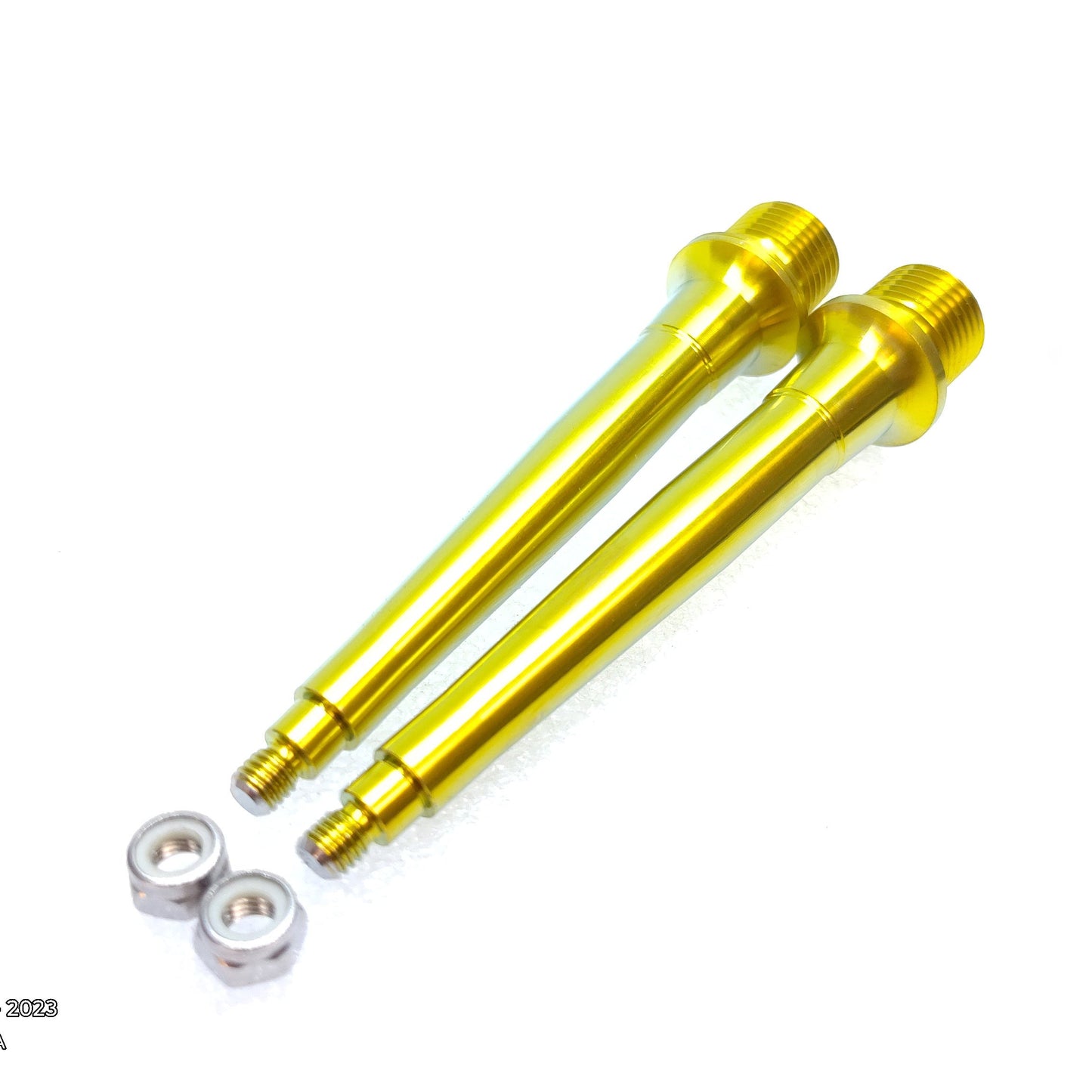 CrankBrothers Titanium Pedal Spindles.