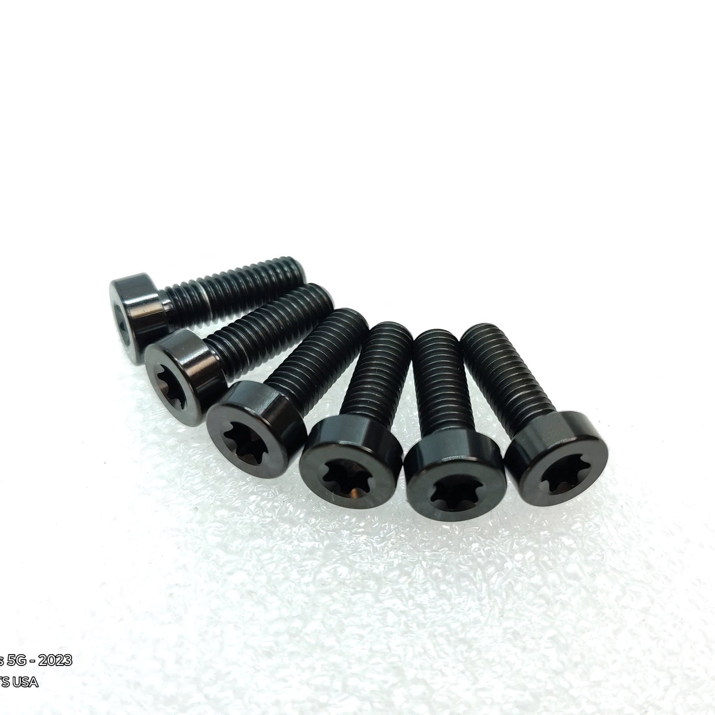 Titanium M5x16 Torx Long Rotor Bolts Half Cap Heads