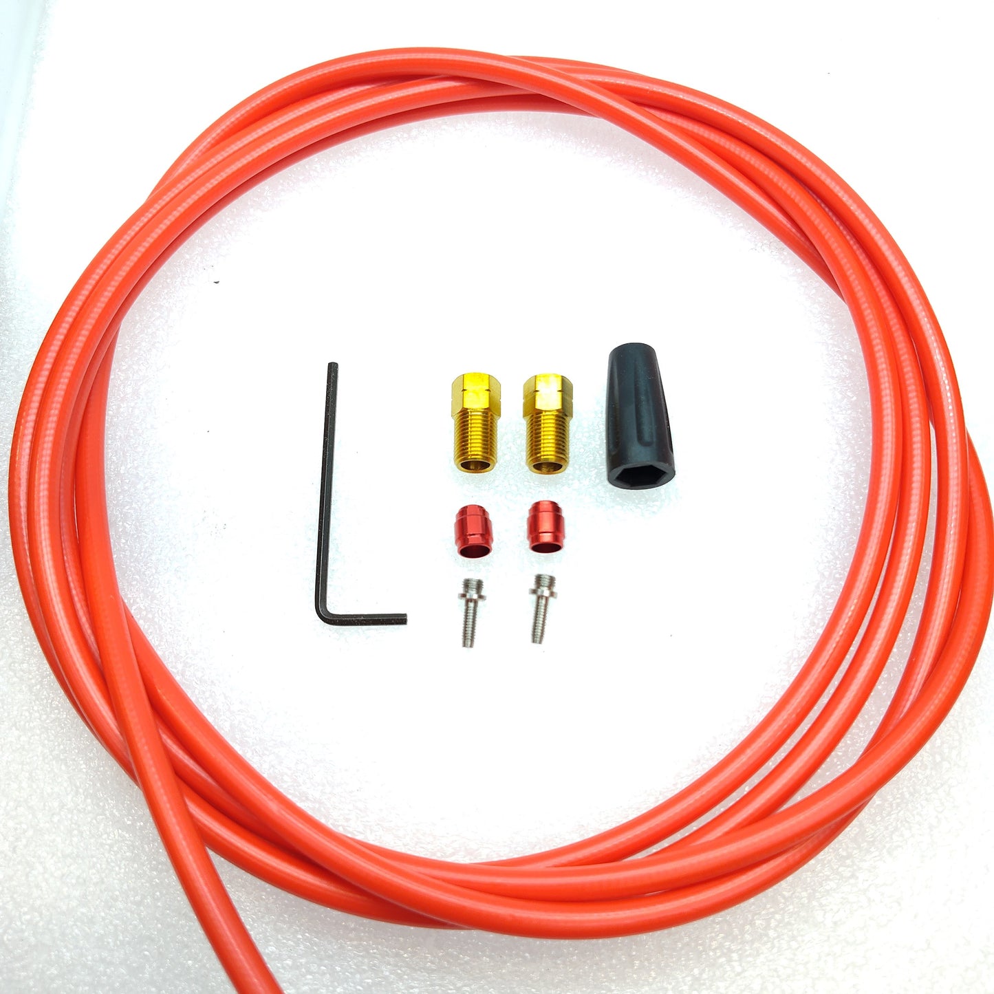 Hydraulic Hose Kit Titanium Fitting For Sram Red and Force Etap AXS 2-Piece Calipers