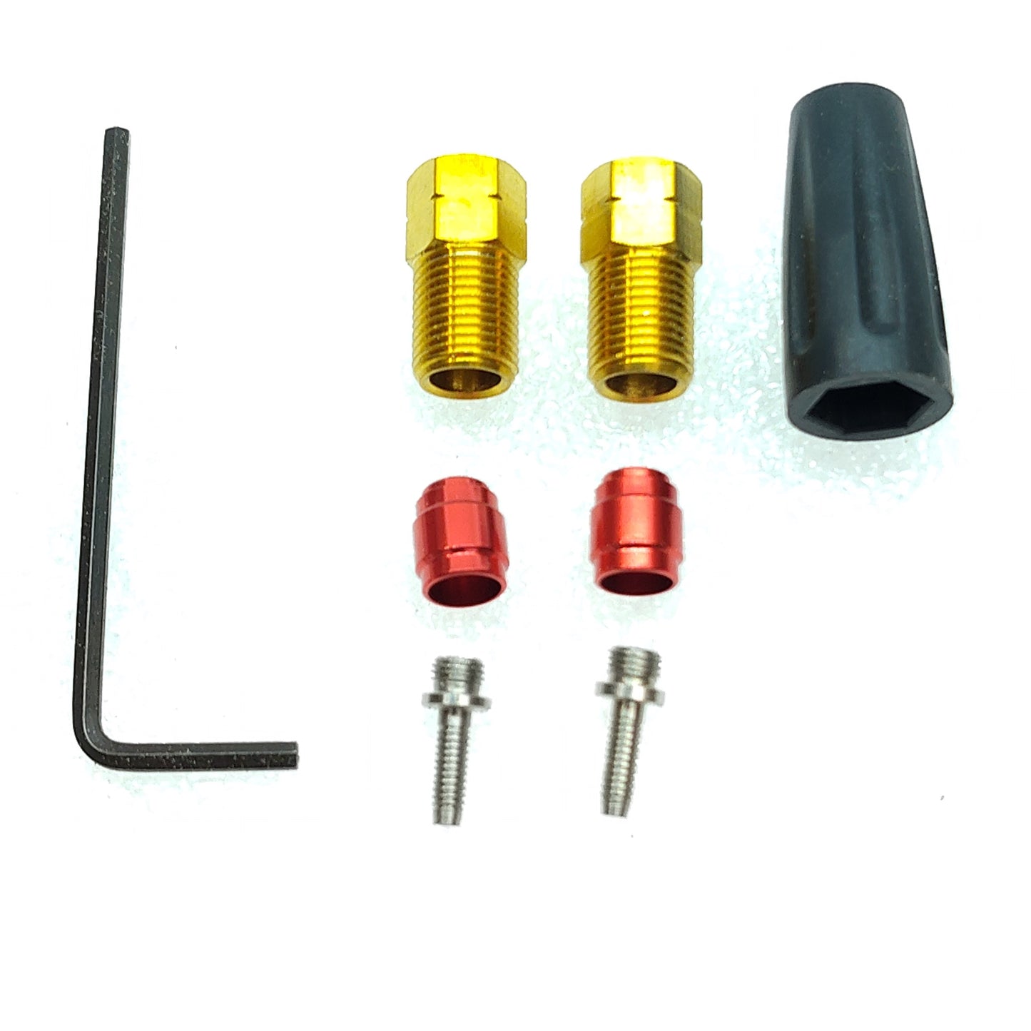 Hydraulic Hose Kit Titanium Fitting For Sram Red and Force Etap AXS 2-Piece Calipers