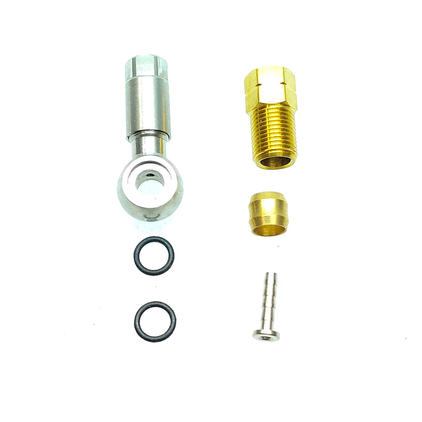 Hydraulic Hose Kit Titanium Fttings For Shimano XTR XT SLX Banjo Style Brakes
