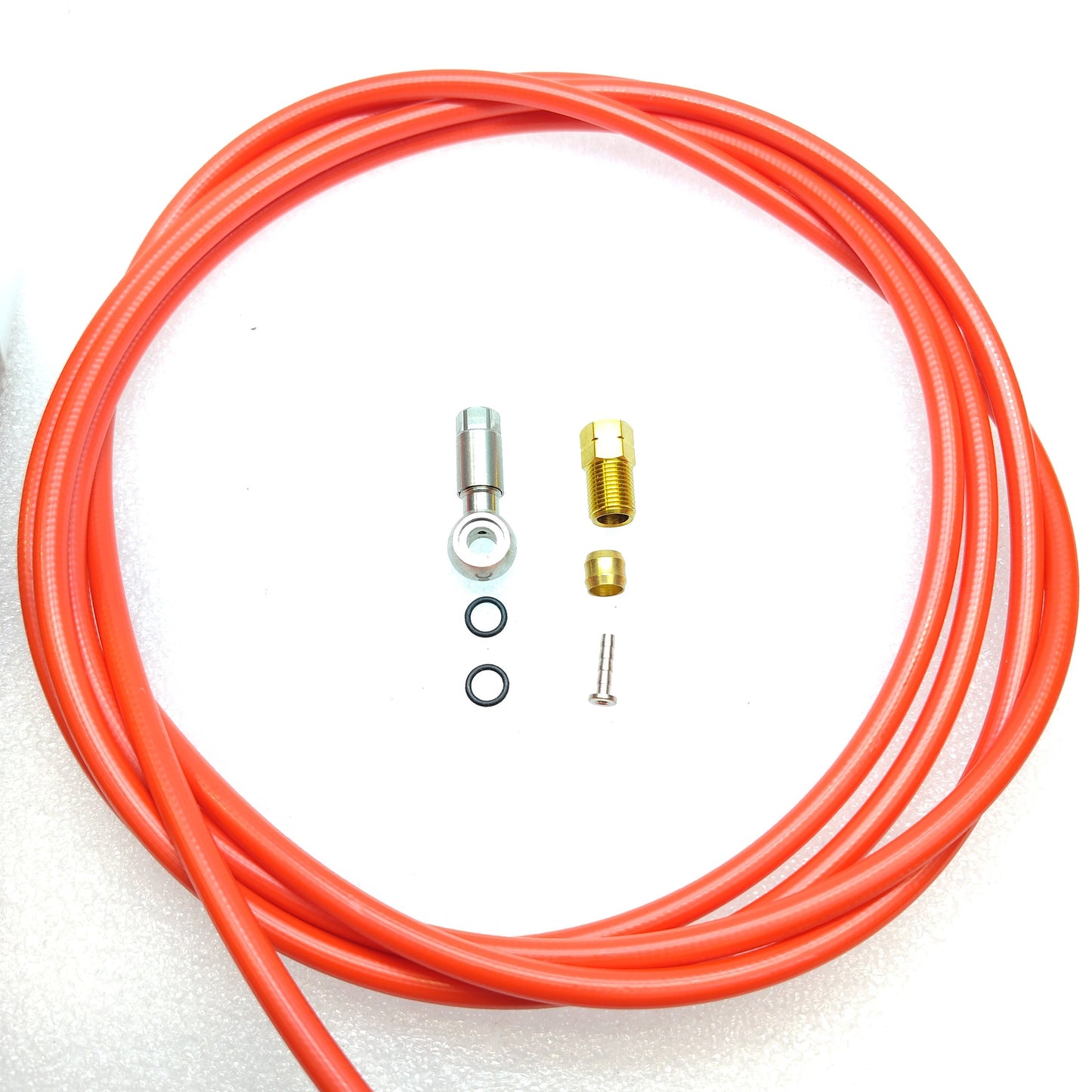 Hydraulic Hose Kit Titanium Fttings For Shimano XTR XT SLX Banjo Style Brakes