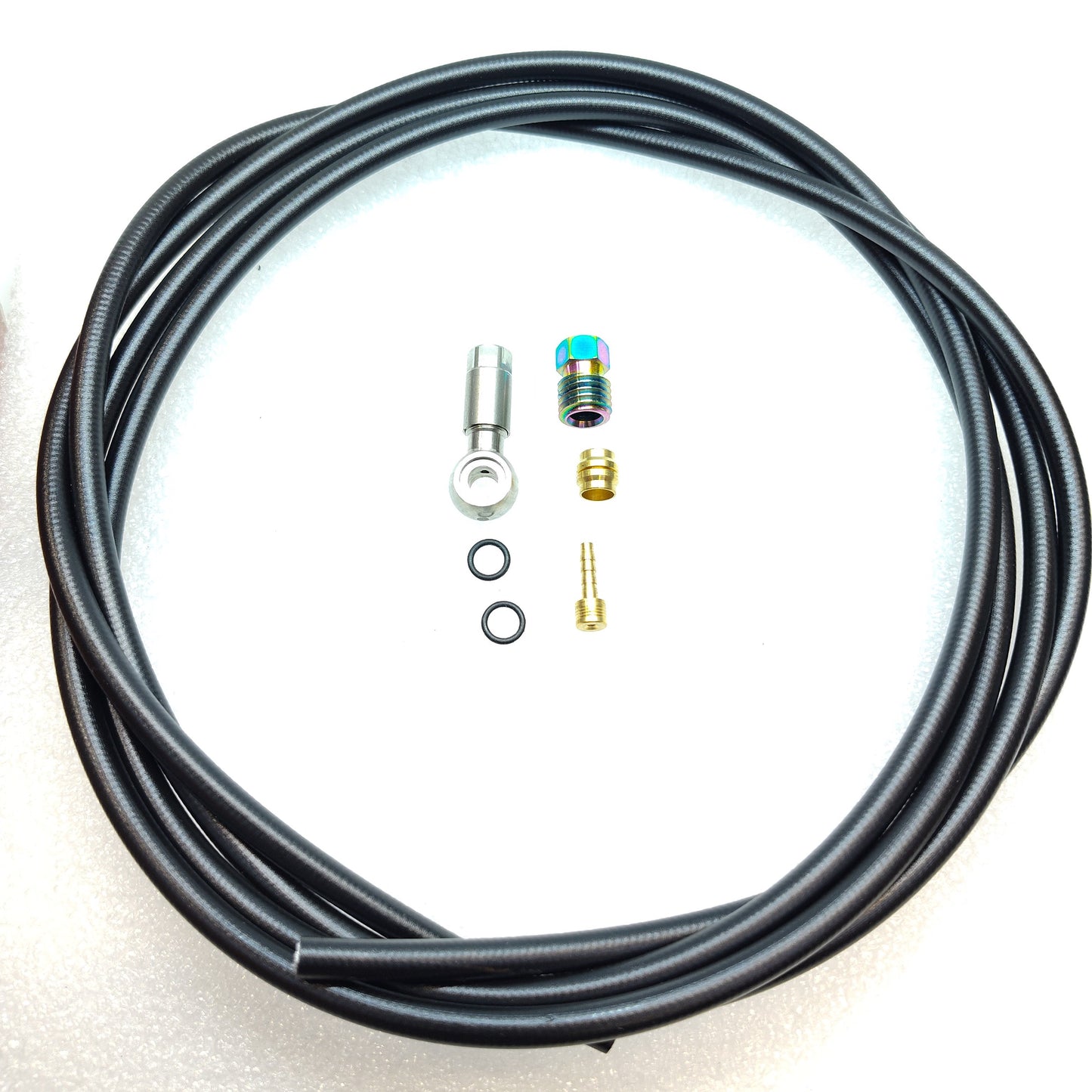 Hydraulic Hose Kit Titanium Fitting For Magura MT Series Brakes Banjo Style