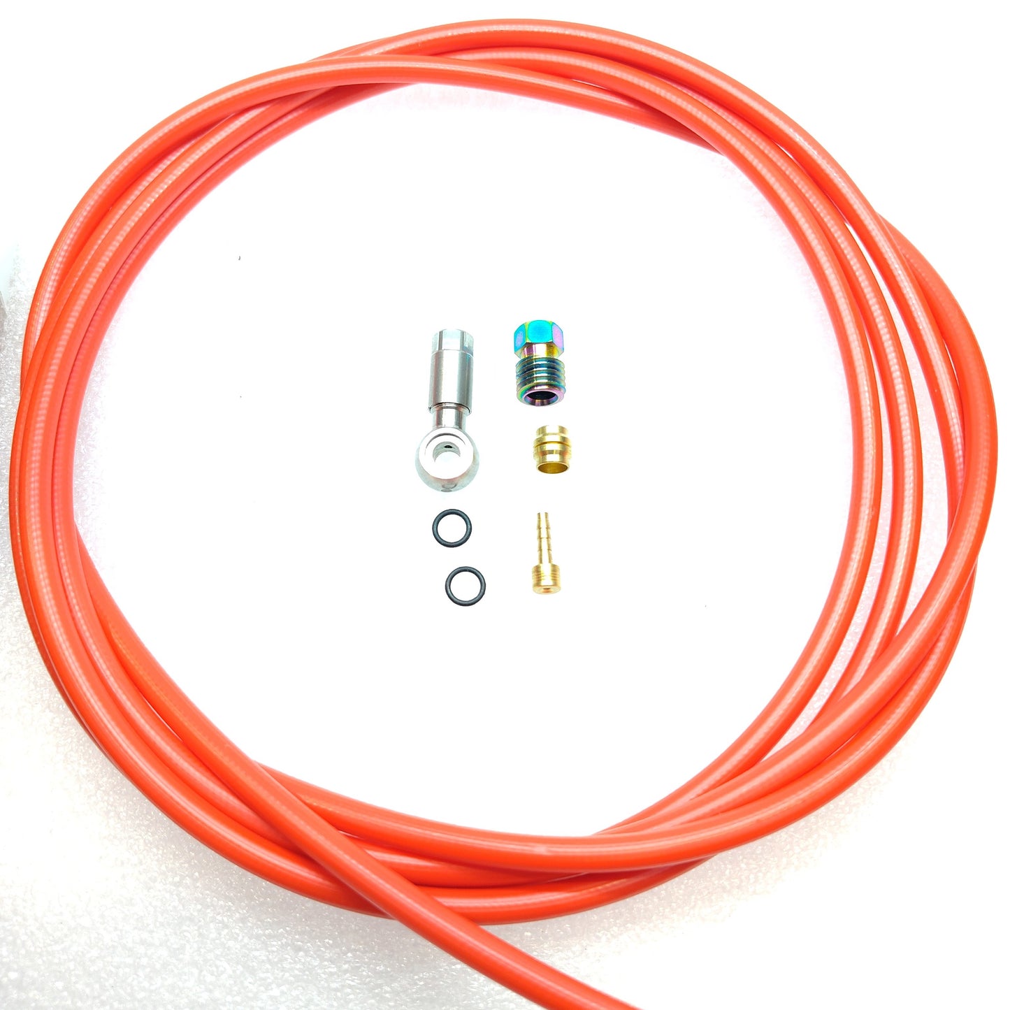 Hydraulic Hose Kit Titanium Fitting For Magura MT Series Brakes Banjo Style