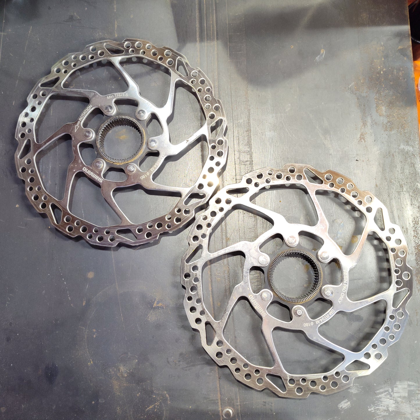 Shimano SM-RT54-M 180mm Centerlock Brake Rotors Pair / Good Used