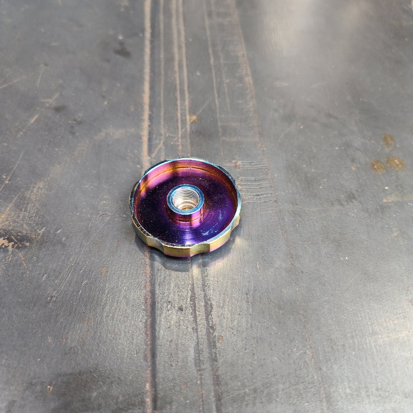 Oil Slick Aluminum Suspension Fork Air Cap