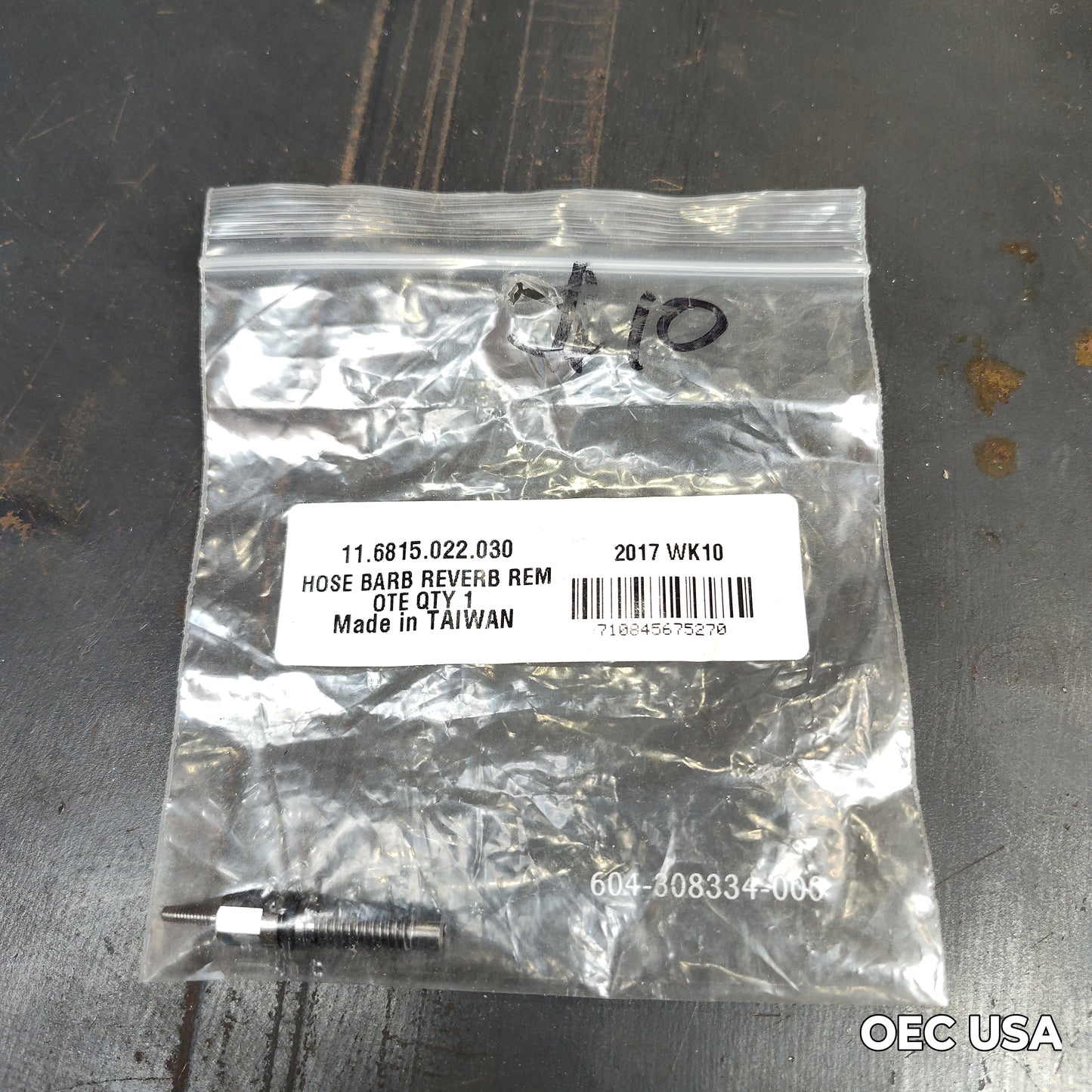 RockShox Reverb Hose Barb Connector Part# 11.6815.022.030