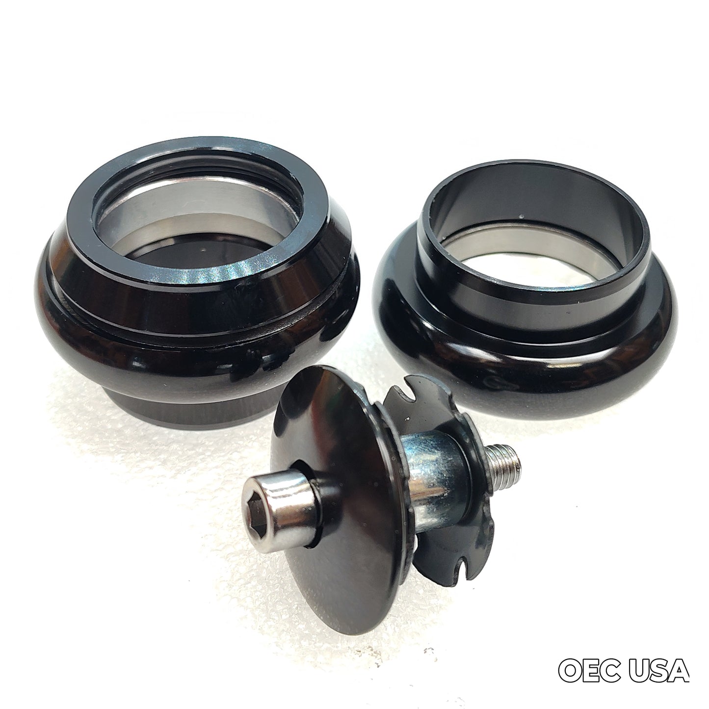 1-1/8" Straight 34MM Cup Black Complele Headset