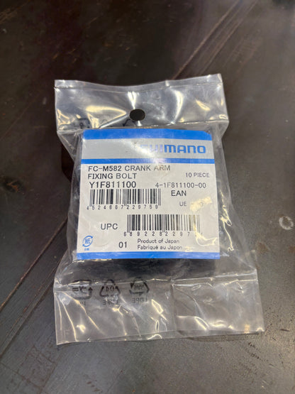 Shimano Hollowtech Crankset Fixing Bolt Preload Cap Black Plastic 10 Pack