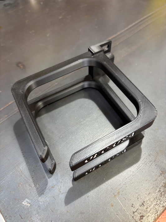 1U 2" Double Ring IT Enclosure Rack Rail Mounted Cable Manager