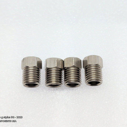 Stainless Hydraulic Hose Compression Nut Fittings For Formula Brakes 4 PCS