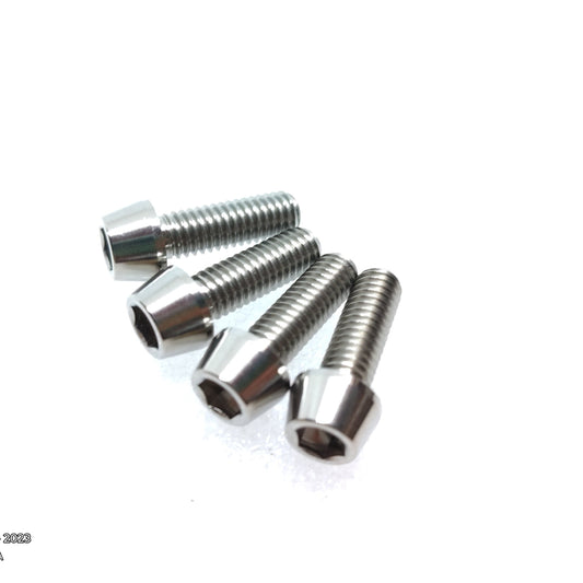Tapered Titanium Caliper Mounting Bolts M6x18