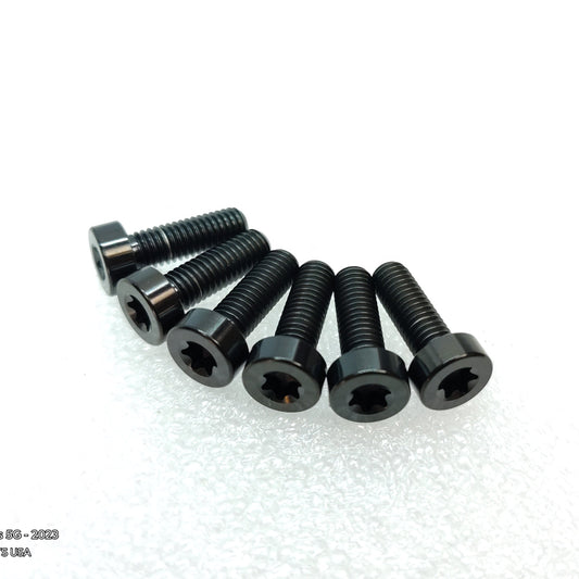 Titanium M5x16 Torx Long Rotor Bolts Half Cap Heads