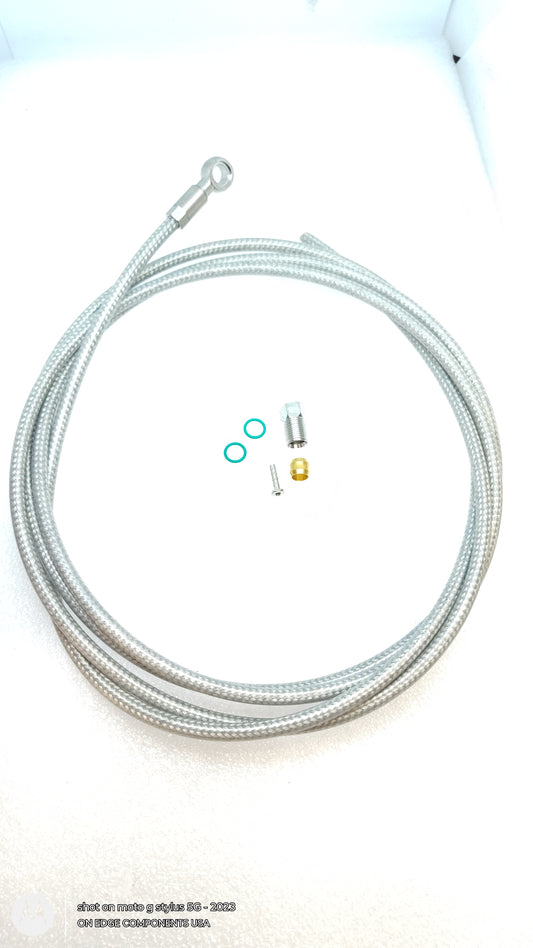 Stainless Braided Hydraulic Hose Kit For Shimano SB Banjo Disc Brakes
