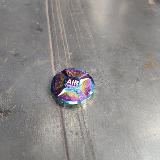 Oil Slick Aluminum Suspension Fork Air Cap