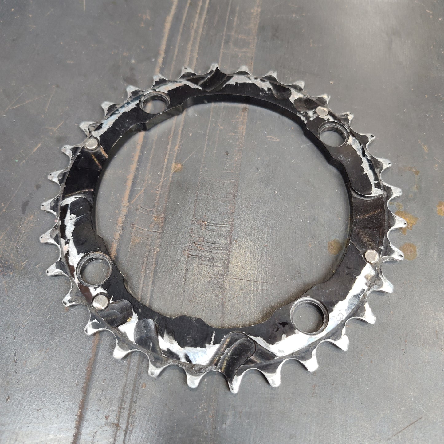 Blackspire Super Pro Chainring 2x 104 BCD 32T Black Aluminum / Used