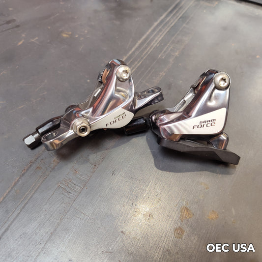 Sram Force 22 / Force 1 Post + Flat Mount Hydraulic 2-Piston Brake Caliper Pair