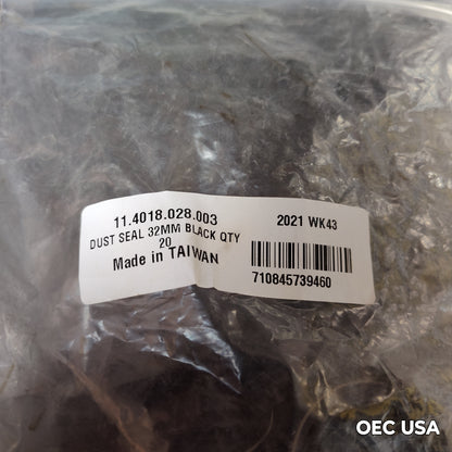 RockShox Dust Seal: Black Flanged 32mm - SID/Reba/Revelation A3, Qty 20
